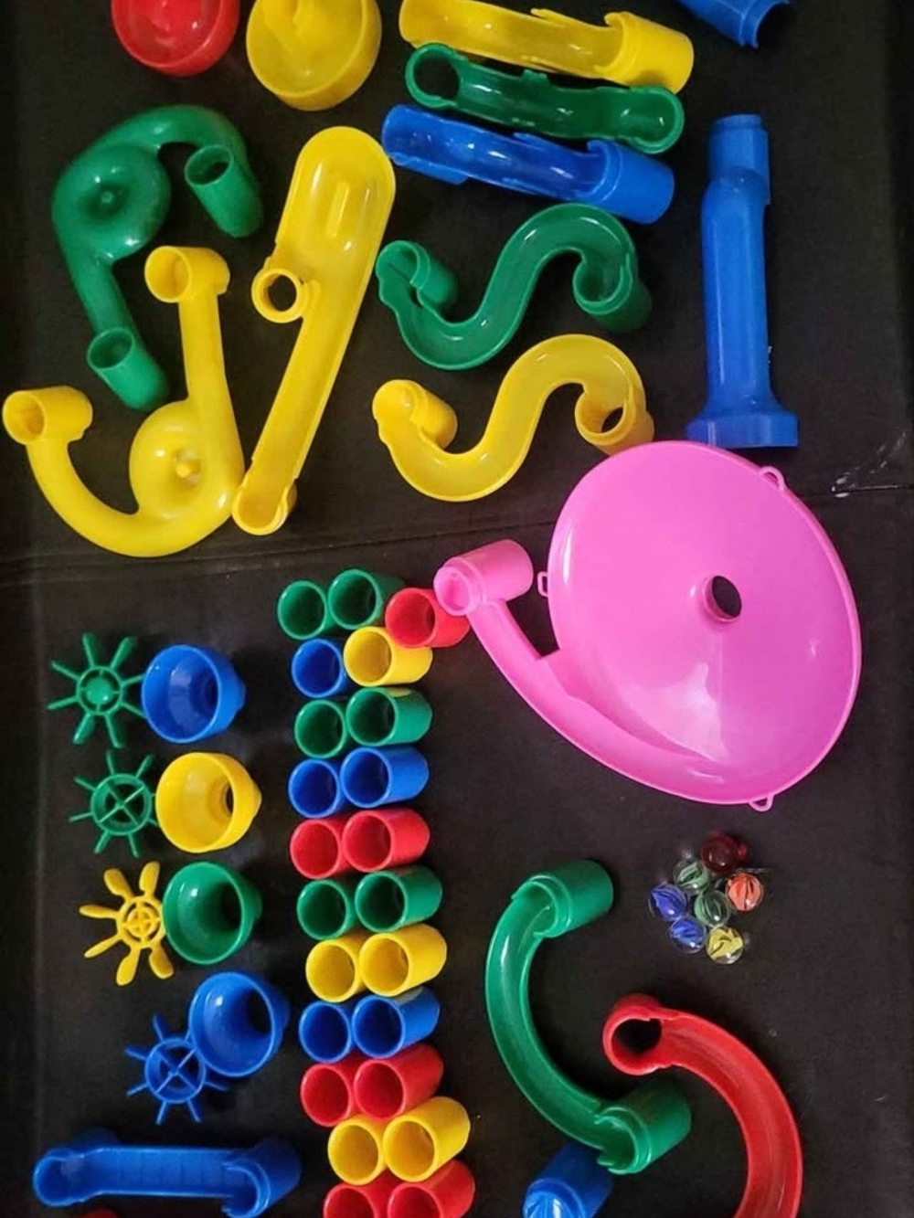 Colorful Kids Marble Run Set - Multicolor